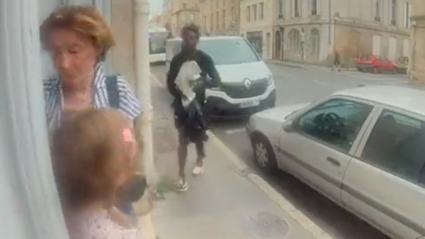 France: African Migrant Attacks Grandmother, Granddaughter in Shocking Video