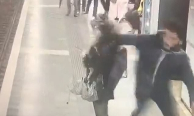 Man Caught on Camera Punching Random Women in Barcelona Metro Station