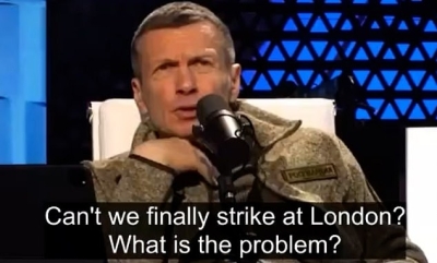 Putin’s top TV propagandist: Let’s Hit London! Why not?