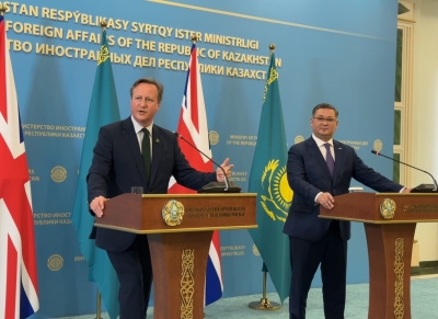 Cameron Wants Stronger Kazakh Ties, Promotes Britain as Partner of Choice for Region